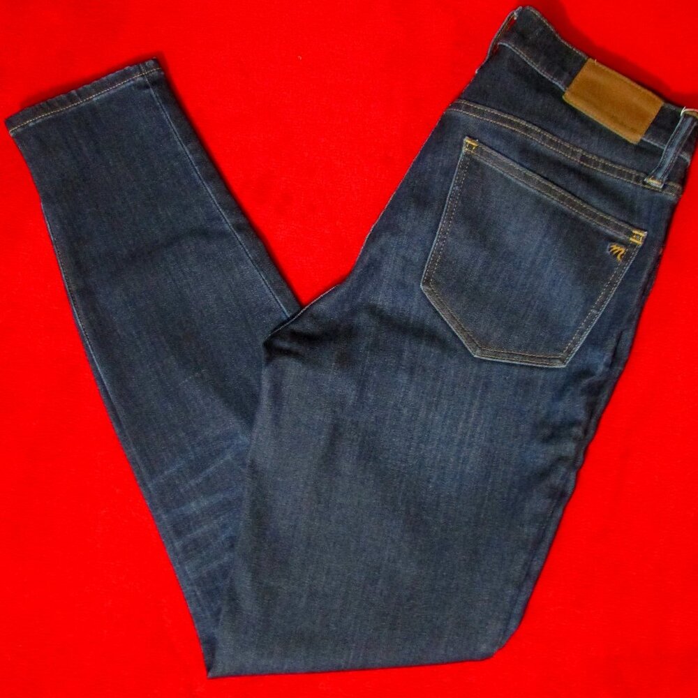 Madewell 9" High Rise Skinny Dark Wash Jeans